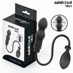 Dop Anal Gonflabil din Silicon Medical Addicted Toys – Model Inovator cu Grosime Reglabilă și Pompă Manuală