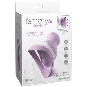 Fantasy For Her Veloura Touch – Pompă intimă cu sucțiune și vibrații, mov - Img 6