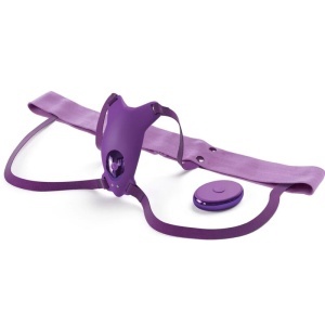 Ham Vibrator cu Telecomandă Wireless Ultimate Butterfly – Mov, 10 Moduri, Curele Reglabile, USB - Img 2
