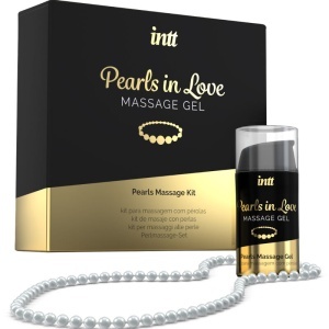 Kit Senzual: Colier de Perle și Gel de Masaj Premium