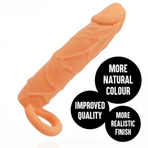 Manșon Penis Realist cu Curea – +2,5 cm Lungime și +33% Grosime - Img 2