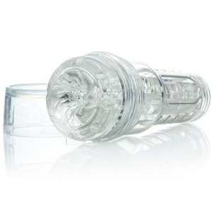 Masturbator Compact FLESHLIGHT GO TORQUE ICE – Carcasă Transparentă - Img 1