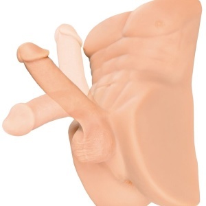 Masturbator Reversibil Perfect Ride – Cu Penis Articulat și Anus Texturat