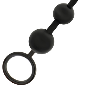 Perle Anale Negre 29 cm cu 8 Bile Progresive - Img 2