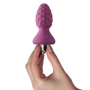 Plug Anal Vibrant în Formă de Zmeură – Din Silicon Medical, cu Glonț RO-80 și 7 Moduri de Vibrație - Img 2