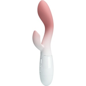Pretty Love - Vibrator Brighty G-Spot + Stimulator de Clitoris, 30 Vibrații, Roz