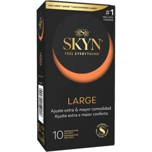 Prezervative Fără Latex SKYN Large XL – Pachet 10 bucăți