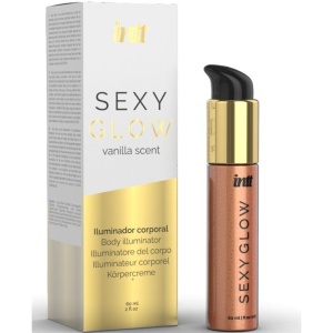 Sexy Glow – Cremă Iluminatoare de Corp cu Microperle Aurii și Aromă de Vanilie, 60 ml - Img 2