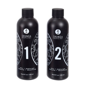 Shunga – Kit Masaj Erotic Corp-la-Corp: Ediție „Oriental” (Căpșuni și Cava), 4L - Img 2