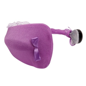 Tanga cu Vibrator Discreet și Telecomendă Liliac – Fără Curele Laterale, Rază 15m - Img 3