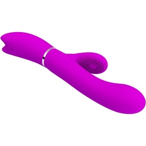 Vibrator Clitoridian cu Lins și Mișcare Pretty Love Violet – 12 Vibrații, 4 Moduri, USB - Img 4