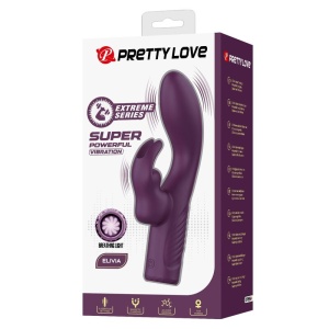 Vibrator Olivia Rabbit din silicon, dublă stimulare punct G și clitoris, reîncărcabil magnetic, Violet - Img 8