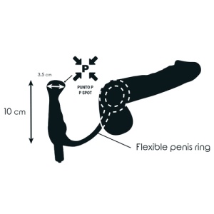 Vibrator Prostatic TICO Negru 10 cm – Silicon Medical, Design Ergonomic - Img 3