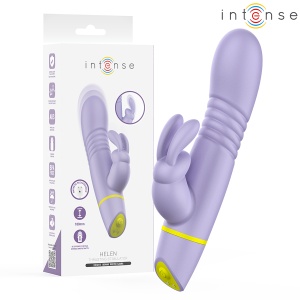 Vibrator Rabbit cu Mișcare de Împingere (Puls, 5 Vibrații, Silicon Ultra-Moale, USB Magnetic)