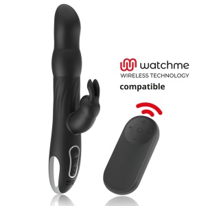 Vibrator Rabbit Moebius cu Rotație și Telecomandă Ceas WatchMe – Stimulare Punct G și Clitoris