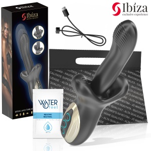 Vibrator rotativ premium IBIZA cu 3 motoare, rotație și funcție de „mușcătură”