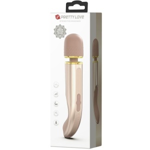 Aparat de Masaj Magic Wand Mare Champagne – Șampanie, 5 Viteze, 7 Vibrații, USB - Img 6