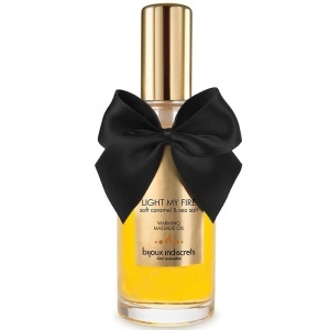 Bijoux Indiscrets – Ulei de Masaj cu Efect de Încălzire și Aromă de Caramel Sărat, 100 ml - Img 2