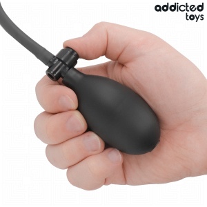 Dop Anal Dublu Gonflabil din Silicon Medical Addicted Toys – Model Inovator cu Sistem Dublu de Umflare și Dimensiune Reglabilă - Img 4