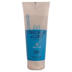 Gel de Masaj și Lubrifiant 2-în-1 HOT Silky Touch – Finețe și Alunecare (200ml)