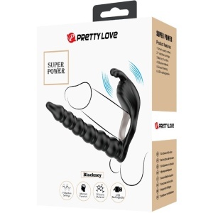 Inel de Penis Vibrant Blackney cu Plug Anal – Erecții Ferme, 7 Moduri de Vibrație și Design Ergonomic - Img 7