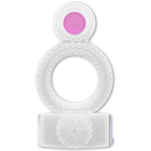Inel Vibrator Dublu Transparent – Vibrații Puternice și Design Flexibil - Img 2