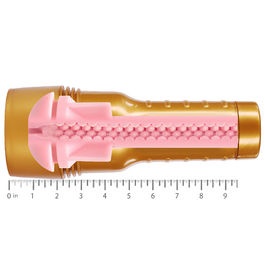 Masturbator pentru Control și Rezistență FLESHLIGHT STU Pink Lady – Carcasă Aurie - Img 5