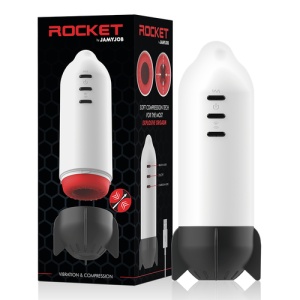 Masturbator ROCKET cu Tehnologie de Compresie și Vibrații – Reîncărcabil USB - Img 2