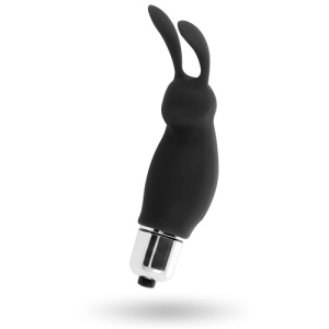 Mini Stimulator Compact Negru - INTENSE Rabbit Roger Black