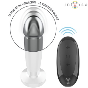Plug Anal Vibrant din Aluminiu cu Telecomandă Intense – Mărimea S, Design Anatomic și Jocuri Termice (10 cm) - Img 3
