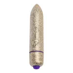 Rock-Off – Discret Mini Vibrator Ediție Limitată în Aur Roz (7 Funcții, 80 mm, 100% Impermeabil)