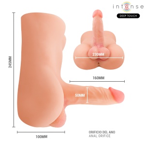 Tors Masturbator Premium Masculin Damien – Cu Dildo Realistic, Funcție de Împingere și Vibrații cu Telecomandă (3.5 kg) - Img 5