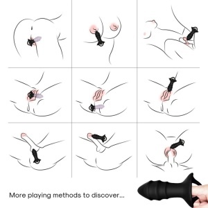 Vibrator Digital pentru Deget și Plug Anal Kylin – Stimulare Dublă, 9 Moduri de Vibrație și Telecomandă Wireless - Img 2