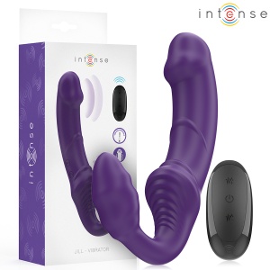 Vibrator Dublu Jill cu Telecomandă, 20 cm, Mov - Img 2