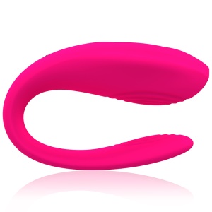 Vibrator pentru Cupluri cu Telecomandă Bruno Partner Double Pleasure - Roz, 10 Vibrații, IPX6, USB - Img 2