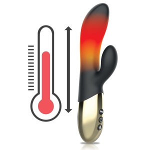 Vibrator Rabbit cu Încălzire Ibiza – 2 Motoare, 10 Vibrații, Funcție Termică (USB Magnetic, IPX6) - Img 3