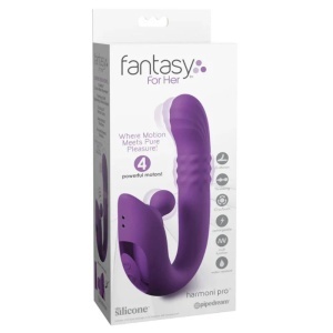 Vibrator Rabbit Fantasy For Her Harmoni Pro Purple | Stimulare Punctul G și Clitoris - Img 7