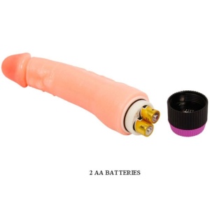 Vibrator Realist și Flexibil Flesh Natural – 24 cm, Viteze Multiple - Img 6