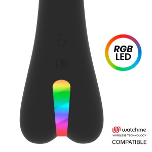 Vibrator Ryan Brilly Glam din silicon, telecomandă WatchMe inclusă, iluminare LED, reîncărcabil USB - Img 2