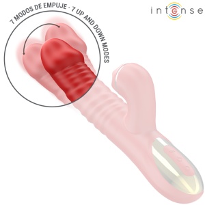 Vibrator Thalia cu Împingere, Atingere și Vibrații, Roșu - Img 4
