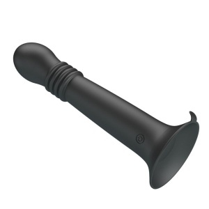Aparat de masaj rotativ și de împingere Pretty Love Stella din silicon, cu ventuză, reîncărcabil USB, Negru - Img 4