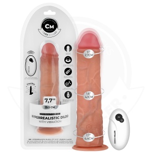 Cock Miller Dildo Realist cu Vibrații și Telecomandă, 19.5 cm - Img 7