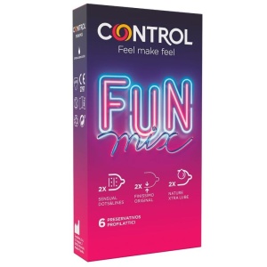 Control Feel Fun Mix 6 Bucăți | Prezervative Premium Variate - Img 1