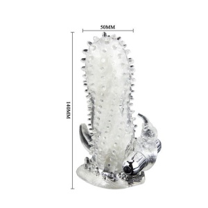 Extensie Vibratoare pentru Penis BRAVE MAN Rabbit – Stimulator și Glonț Vibrator - Img 2
