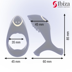 Inel Multisenzorial Ibiza pentru Penis – 10 Moduri de Vibrație, Reîncărcabil USB Magnetic - Img 2