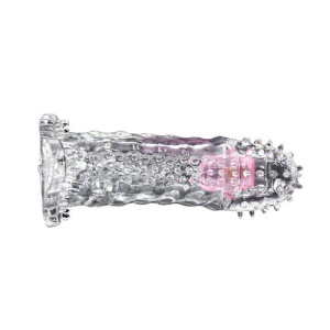Manșon Vibrator pentru Penis cu Senzor de Mișcare – Texturat și Flexibil