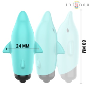 Mini Vibrator Albastru Reîncărcabil - Dolphin Blue - Img 3