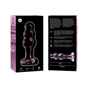 Plug Anal din Sticlă Borosilicată Ibiza Nebula – Dimensiune Compactă și Jocuri Termice (10.5 cm) - Img 9