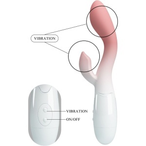 Pretty Love - Vibrator Brighty G-Spot + Stimulator de Clitoris, 30 Vibrații, Roz - Img 5