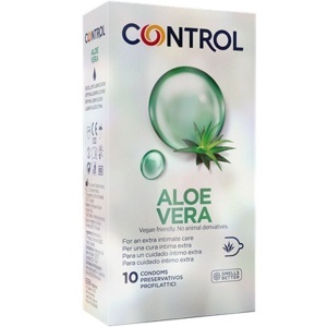 Prezervative Hidratante Control Nature Aloe Vera – Pachet 10 bucăți